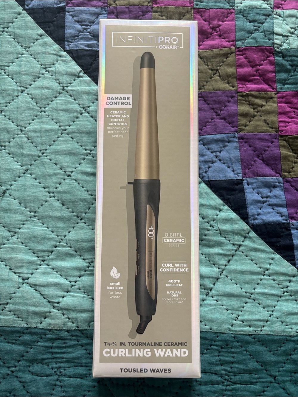 InfinitiPRO by Conair Tapered Curling Wand - Gold/Black